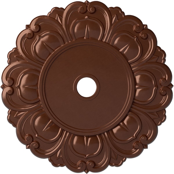 Ekena Millwork Angel Ceiling Medallion (Fits Canopies up to 15 3/4"), 32 1/4"OD x 3 5/8"ID x 1 1/8"P, Copper Penny CM32ANCPS - main